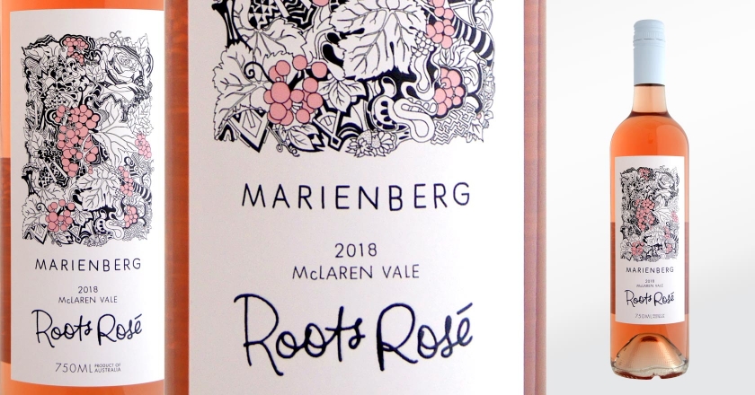 Marienberg Wines Rosé Labelling - 2016 McLaren Vale Roots Rosé