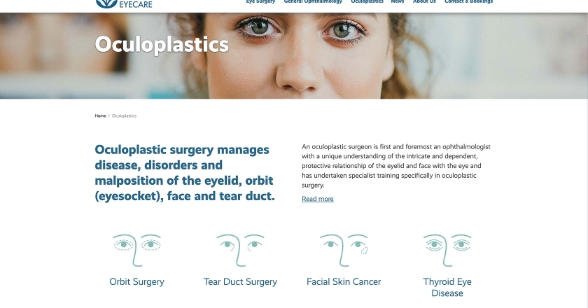 Western Eyecare - Oculoplastics Page