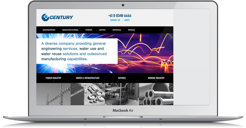 Century Website - Home Page