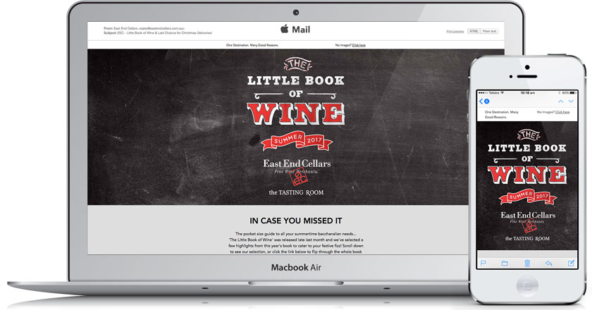 East End Cellars Email Marketing - Fully Responsive Email Campaigns