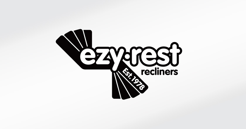 EzyRest Recliners Company Logotype - Black & White