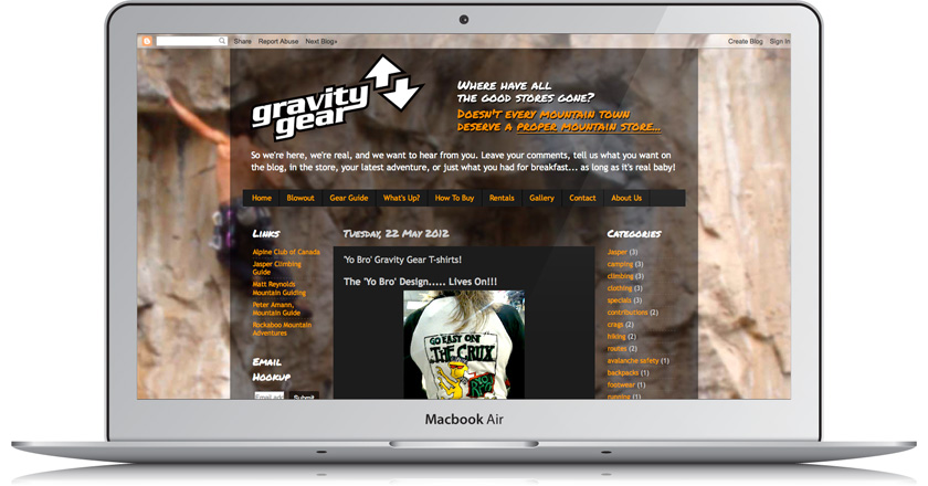 Gravity Gear Blog - Home Page