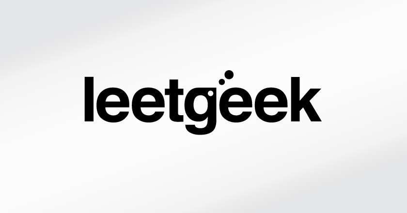 LeetGeek Company Logotype on White without Tagline