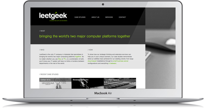 LeetGeek Website - Home Page