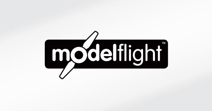 Model Flight Company Logotype - Black & White Logo