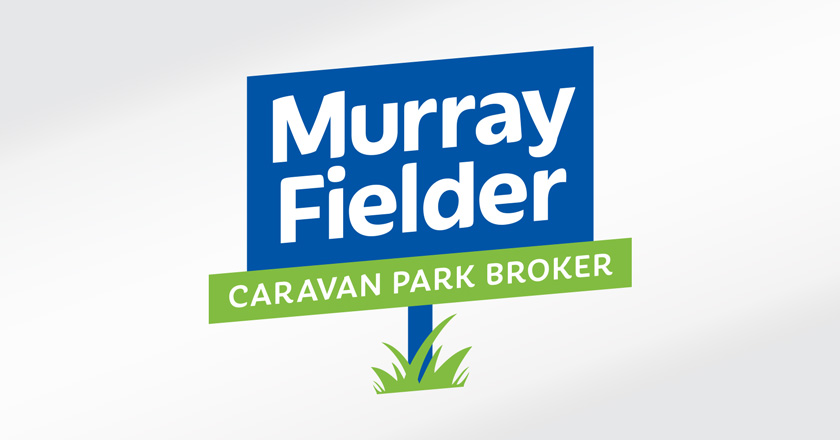 Murray Fielder Caravan Park Broker Company Logotype - Primary Logo