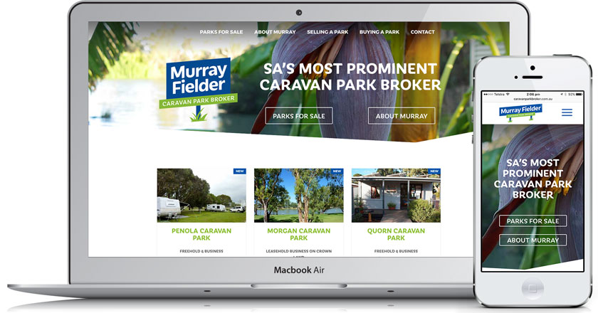 Murray Fielder Caravan Park Broker Website - Home Page