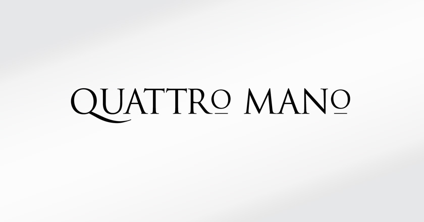 Quattro Mano Company Logotype on White