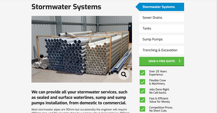 SMT Drainage and Excavations - Stormwater Systems Service Page