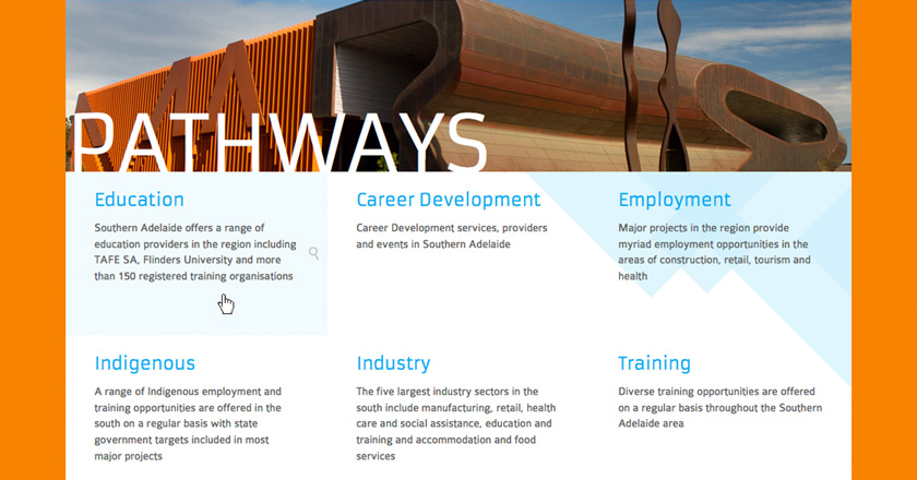 Southern Adelaide EDB Website - Pathways Page